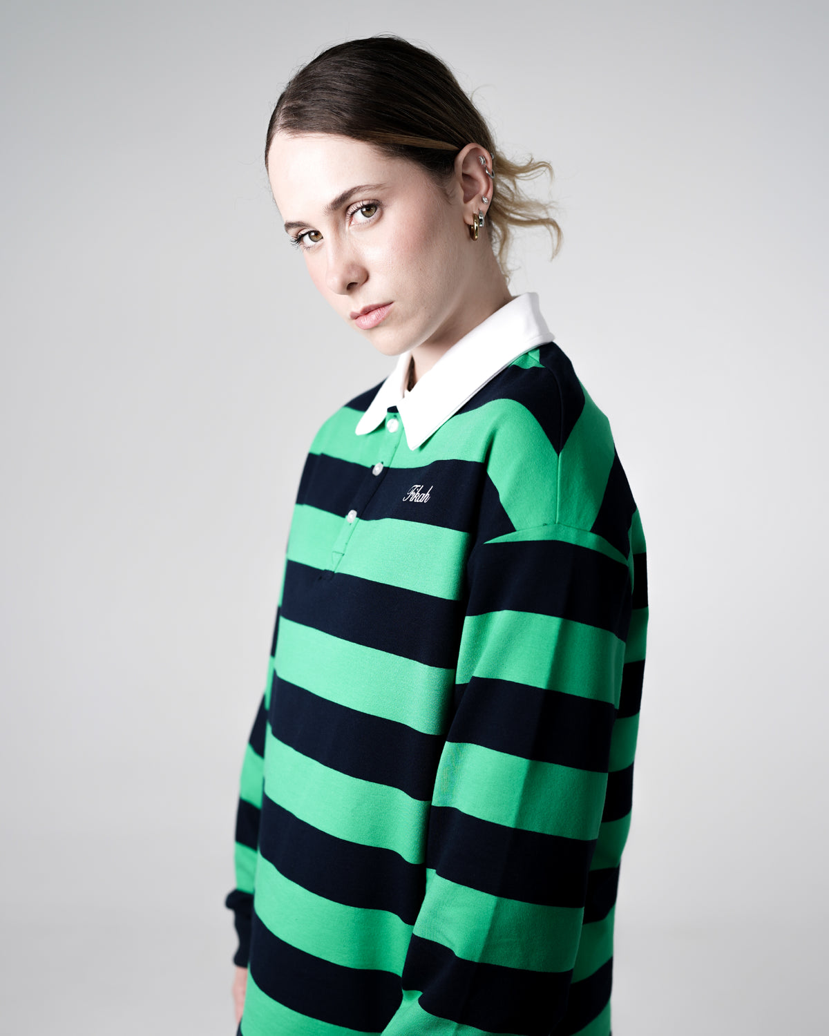 CAFUNÉ Stripe Polo Shirt