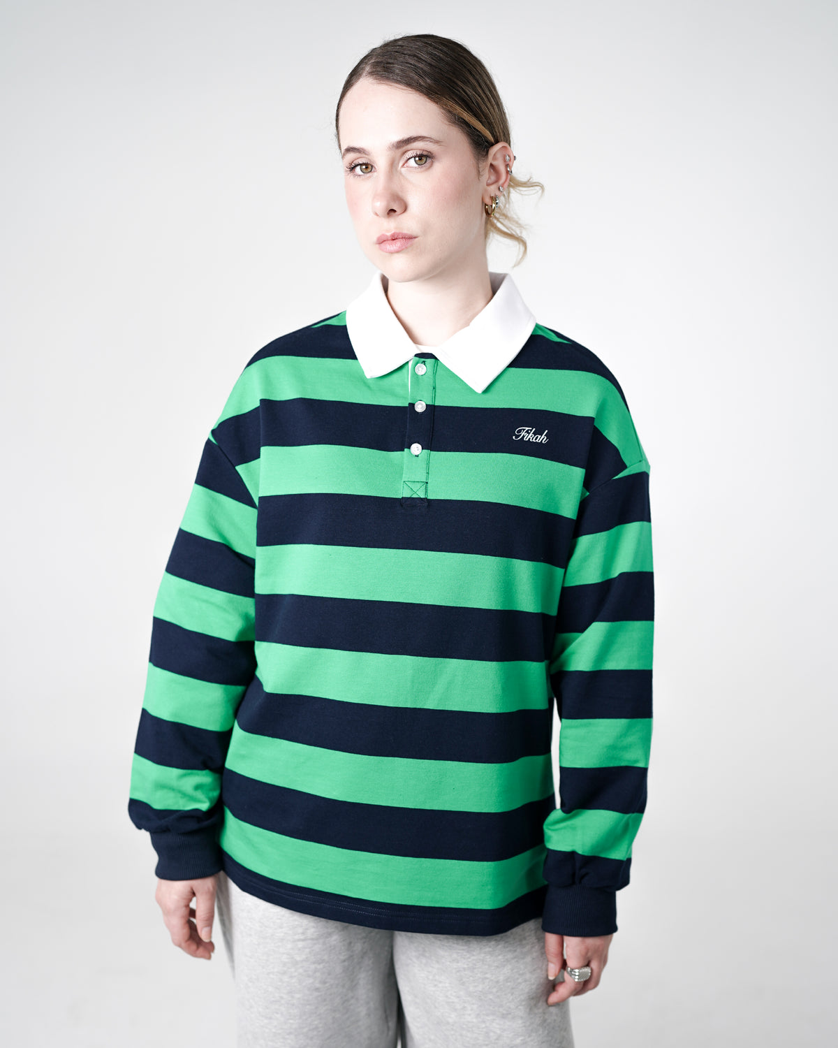 CAFUNÉ Stripe Polo Shirt